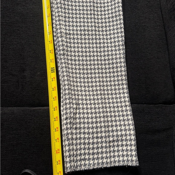 Houndstooth Black and White Men's Pants - Picture 12 of 14